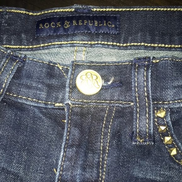 🎸ROCK AND REPUBLIC🎸SANDRA STUDDED JEANS🎸 - Picture 3 of 6